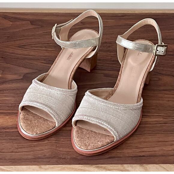 Clarks Womens Ellis Clara Leather Open Toe Slingback Sandals Size 8 - Picture 1 of 15